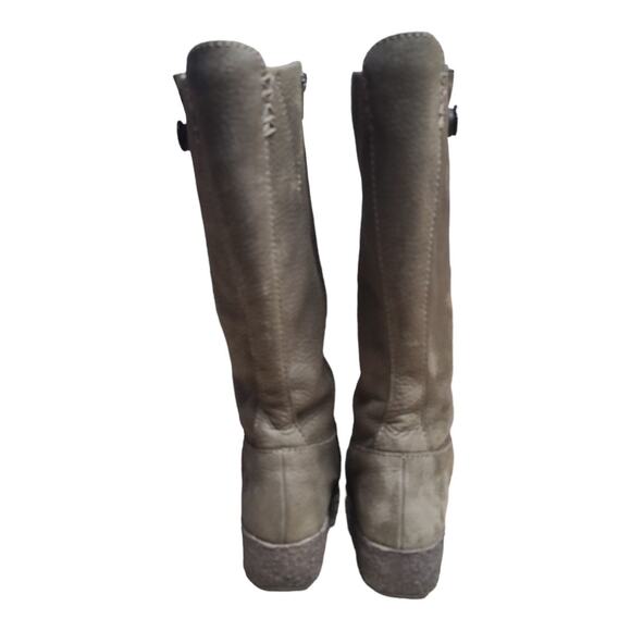 Timberland Paxton Olive Gray Green Suede Leather Mid Calf Boots Size 7 1/2 M - Picture 3 of 5